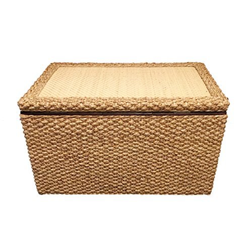 Büloo Natur Rattan Wäschesammler/Wäschekorb auch perfekt als Faltbarer Aufbewahrungsbox Belastbar bis 300kg - 2