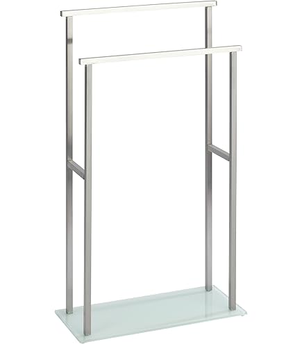 WENKO Towel Holder Lava T-Shape, 2 Arm Towel Rack