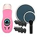 Carejoy Blue Light Hair Removal Painless Hair Remover Personal Care Professional Full Body Blue Light Heating Hair Removal Device with 4 Wide Tips, 2 Narrow Tips, 2 Buffer Pads, UK Plug (Pink)