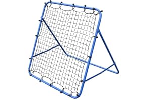 ETRAVEL Rete da rimbalzo per allenamento calcistico, per allenamento calcistico, bersaglio professionale per bambini, attrezzatura didattica, regolabile, portatile, porta da calcio 62 cm x 62 cm