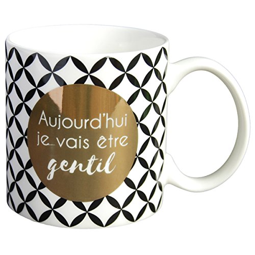 LA CARTERIE Mug cadeau à message  Aujourd'hui, je vais être gentil