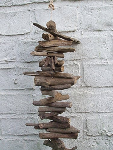 Bezaubernd schöne, mediterrane Girlande, Treibholz, braun, maritim