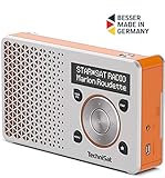 Ein leistungsstarker und wechselbarer Akku macht den Radio Empfänger auch zum perfekten Begleiter für unterwegs (bis zu 10 Stunden mobiler Radiogenuss)