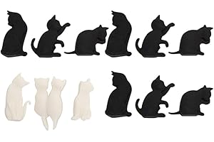 VALICLUD 12 Pz Silicone Bicchiere di Vino Charms Marker Simpatico Gatto a Forma di Drink Identificatori di per Gli Amanti Del Vino da Festa (Colore Misto)