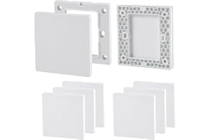 8 stycken blindlock infälld dosa, 8,6 x 8,6 cm blindskydd uttag plast strömbrytare skydd vitt uttagsskydd för vardagsrum matsal sovrum oanvända uttag strömbrytare