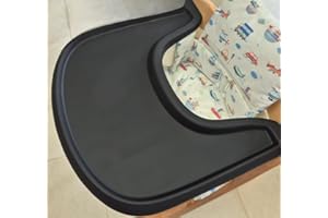 Gembebe Stokke Tripp Trapp Hochstuhl-Tischset mit vollständiger Abdeckung, Silikon, leicht, spülmaschinenfest, leicht zu reinigen, Schwarz