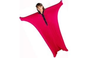 DELVOYE Calcetín Sensorial Saco Sensorial For Niños con Autismo Y Manta Tranquila For Adultos For Niños con Autismo, TDAH, Trastorno del Procesamiento Sensorial (Color : Rot, Size : L-142 * 71 cm)