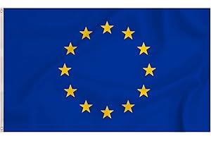 Storm&Lighthouse EU Flag European Union Flags 5ft x 3ft with Eyelets