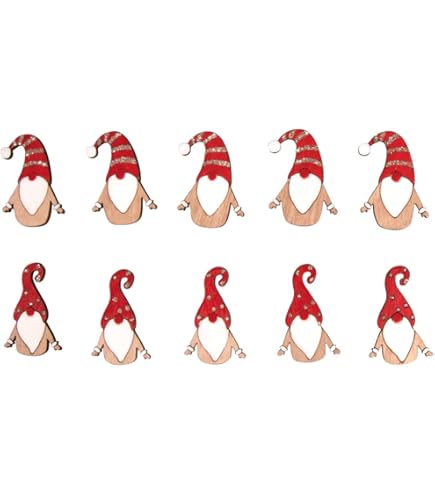 36 Weihnachts Holzfiguren - Schneeflocken, Sterne, Engel Zum Basteln