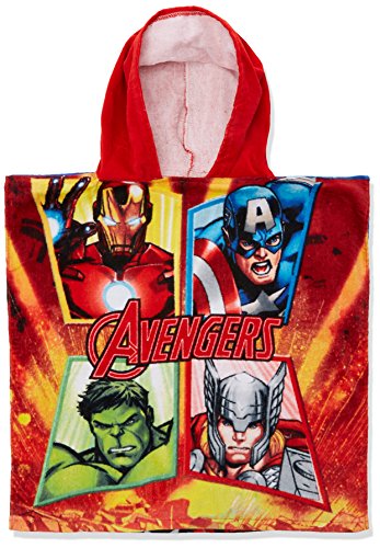 Preisvergleich Produktbild Marvel Jungen Bademantel Bathrobe Towel, Red (Rouge), One Size