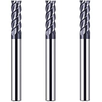 Fraise à Rainurer 8mm 4 Dents HSS - Pour Usinage Aluminium, Cuivre, Plastique - Longueur 120mm