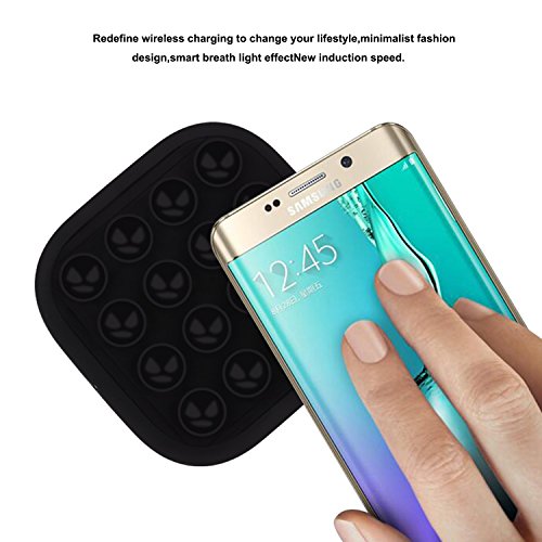 Car Wireless Charger, ZXK CO 2 in 1 Drahtlose KFZ Ladegerät induktive Ladestation und 360°drehbar Auto Handy-Halterung für die Windschutzscheibe und praktischem KFZ Smartphone Qi Ladegerät Kompatibel mit Samsung Galaxy S7/S7 edge/S6 edge+/S6 edge/S6 /Note5, Google Nexus 7/6/5/4, Nokia Lumina, HTC, SONY Xperia, LG und andere Qi-fähige Geräte - 3