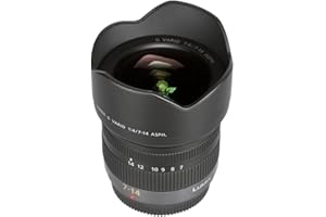 ‎PANASONIC Panasonic H-F007014 LUMIX G VARIO zmiennoogniskowy obiektyw szerokokątny mikro 4/3 (7-14mm (odpowiednik aparatu 35 mm: 14-28 mm), F4.0 ASPH.), czarny
