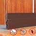 Produktbild Angker Tür Sweep Dichtung  Tür Boden Dichtung Strip  Tür Sweep Wetter entfernen  Selbstklebende Gummi Energiesparend schaldicht Noise Guard, Tür Sweep Wetter entfernen schaldicht Block Kalten Hot Air und Insektenschutz Tür Silikon dicker unteren Rand Dichtungsband 99,1 cm Länge x 5,1 cm Breite, braun, 1 m