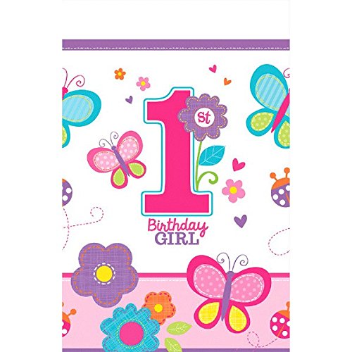 Tischdecke * 1. BIRTHDAY GIRL * für den ersten Geburtstag // Sweet Mädchen erster Kindergeburtstag Deko