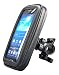 Produktbild handy-point Outdoor wasserdicht Universell 12,4-14 cm (4,9-5,5 Zoll) Fahrrad Quad Motorrad Bike Mofa Halterung (Größe: L) für Sony/Samsung/Nokia/Apple iPhone/Wiko/HTC/LG/Huawei Smartphone schwarz