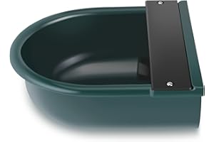 GOTOTOP Automatic Water Drinkers, 4L Plastic Float Bowl Refillable Water Drinker Bowl Adjustable Float Valve Drinker for Feeding Pet Animal Horses Dogs Cats Goat Horse