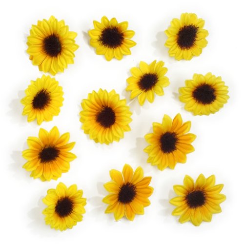 Preisvergleich Produktbild Deko-Sonnenblumen - 12 Stück