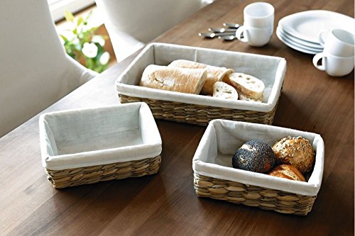 3tlg ECKIGES KORBSET FÜLLKORB BROTKORB OBSTKORB WEIDENKORB FLECHTKORB AUFBEWAHRUNGSKORB