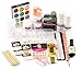 NEW 55 Pcs Acrylic Nail Art Tips Liquid Powder Practice Training Tool Kit