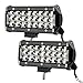 Produktbild LE 2er LED 72W Zusatzscheinwerfer 12V 24V 7 Zoll 7200lm 3 Reihen Arbeitsscheinwerfer LED Scheinwerfer IP67 wasserdicht Abstrahlwinkel 30 Grad Flutlichtstrahler mit 24 LEDs
