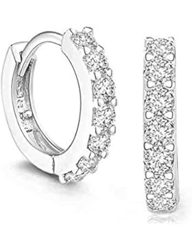 Lierpaar Damen Retro Diamant 925 Sterling Silber Ohrringe Ohrstecker