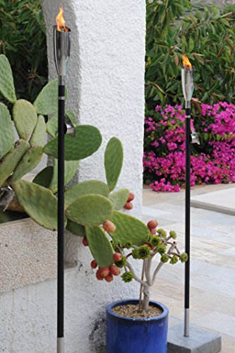 Aristo Gartenfackel PISA Edelstahl glänzend 137cm - 4