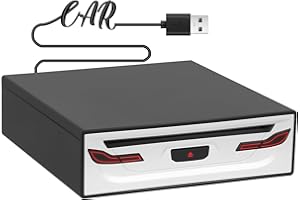 NEULRISCN Lecteur CD pour Voiture,Autoradio Lecteur USB 2.0 CD/DVD Externe pour Interface Stéréo Connexion USB Lecteur de Navigation GPS,Voiture/Télévision/Ordinateur Portable Universel