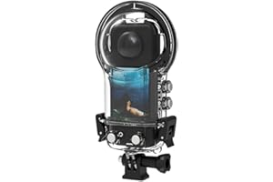 PANLOUTING Wasserfeste Hülle Wasserdichtes Gehäuse 50M Kameraschutz Schutzhülle Kompatibel mit Insta360 X3 Action-Kamera, für Tauchen, Schnorcheln, Schwimmen