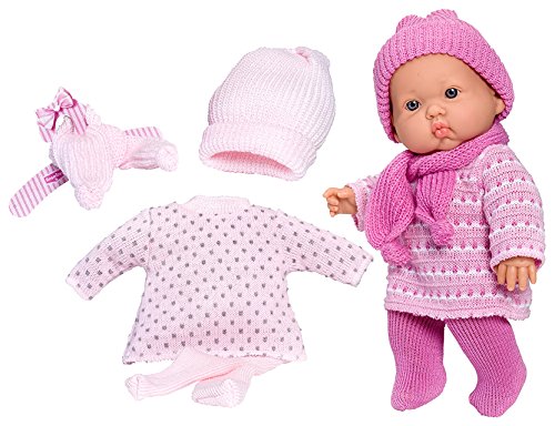 Rosa Toys - Muñeco bebé con Trousseau de Vestidos (3052)