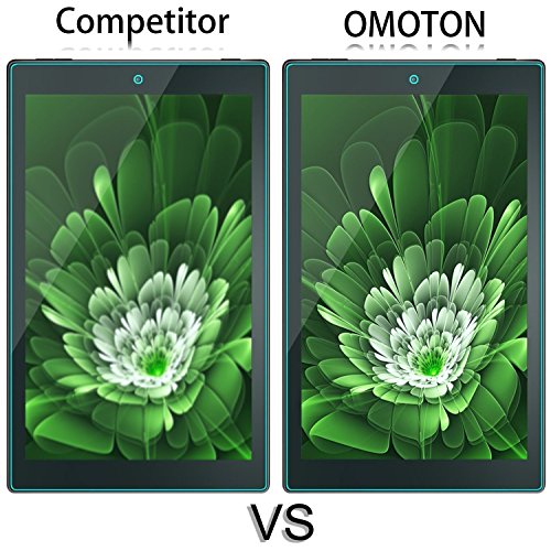 OMOTON Fire HD 10 Displayschutzfolie – panzerfolie für Amazon Fire Tablet mit 9H Härtegrad, Kratzresistent, durchsichtig, keine Bläschen zu anbringen - 5