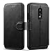 Produktbild OnePlus 6 Hülle Case, Cover OnePlus 6 Handyhülle Ultra dünn PU Ledertasche Klapphülle Wallet Leder Book Stand Flip Kredit Slot Kartenhalter Hülle mit Magnetverschluss für OnePlus 6 (Black 2)