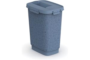 Rotho MyPet Cody Tierfutterbehälter 10l mit Deckel, Kunststoff (PP) BPA-frei, blau, 10l (24.3 x 17.9 x 32.2 cm)