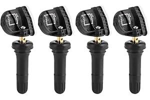 GOTOTOP 4 sensori di monitoraggio della pressione dei pneumatici TPMS 2036832 adatti per Ecosport Fiesta Focus, rame + gomma