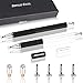 Produktbild Dimples Excel Präzision Stylus pen Eingabestifte for Ipad Pro Kindle Tablet Touchscreen Smartphone mit Ersatzspitzen (Schwarz + Silber)