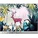 Produktbild Wandbild 3D Wallpaper Für Kinderzimmer Benutzerdefinierte Europäischen Traum Wald Elch Foto Tapete Hintergrund Tapeten Wohnkultur-(W)350x(H)245cm