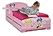 Disney Minnie Mouse Toddler Bed, Underbed Storage and Shelf
