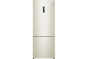 LG GBB567SECMN Frigorifero Combinato Total No Frost, 462L, Larghezza 70cm, Wi-Fi, Door & Linear Cooling, Cassetto Fresh Balancer, Display esterno, Compressore Smart Inverter, Smart Diagnosis, Sabbia