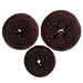 Wleec Beauty 3 Pieces Hair Donut Bun Maker, Large Medium Small Each One (Brown)
