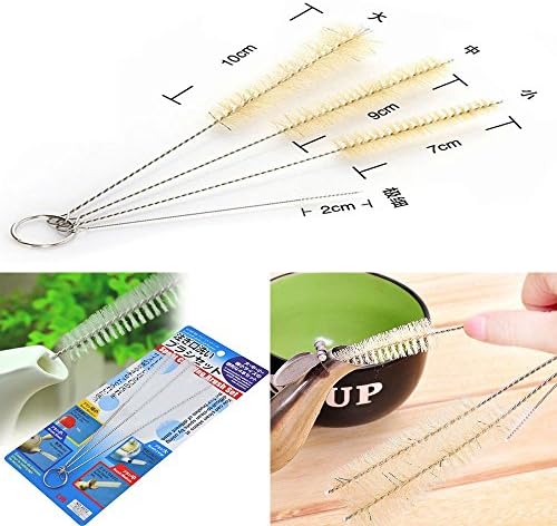 Maravilloso 4pcs Household Kitchen Clean Tools Multifunctional Baby Bottle Washing Brushes Teapot Nozzle Brush Set