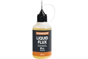 Flux de soudure liquide TOWOT, flux de soudure sans nettoyage de 30 ml pour l'électronique, sans plomb et anticorrosion, flux de soudure à base de colophane de haute pureté pour circuits imprimés, cui
