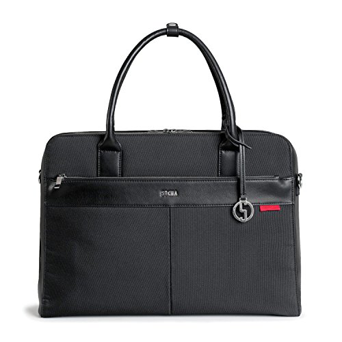 SOCHA SO-CASUAL-BLACK Designer Business Tasche f  r Damen  43 94 cm  17 3 Zoll  schwarz