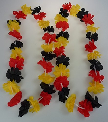 10 Stück Deutschland Blumenketten, EM, WM, Rudelgucken, Weltmeisterschaft, Fanartikel