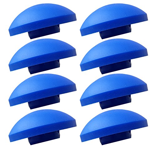 AWM Trampolin 8x Endkappen blau Sicherheitsnetz Kappen Pfosten-Stangen Ersatzteil 25 mm
