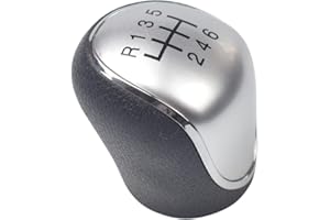 Kakulkomen Manueller 6-Gang-Schaltknaufkopf für Hyundai IX35 2012–2016 (Silber)