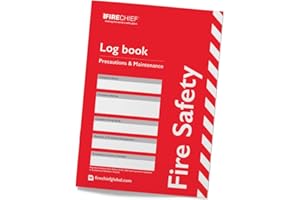 Firechief® Fire Safety Log Book - Fire Log Book for The Office, Workplace and Commercial Premises - Fire Safety Guide and Record Book - Fire Alarm Log Book for Landlords, Businesses and Schools