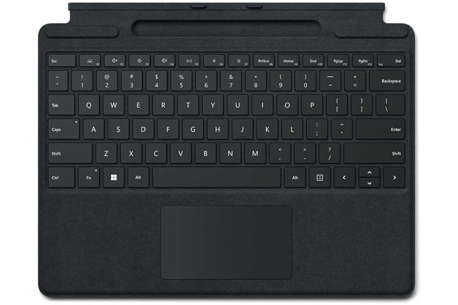 Microsoft 2019 Surface Pro Signature Keyboard (für Surface Pro 8, 9, X) (QWERTZ Deutsch) Schwarz (Generalüberholt)