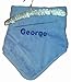 Personalised Embroidered Supersoft velour fur Baby Pram Buggy Blanket Blue Boy