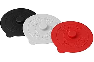 Coperchi per Tazze, DEANKEJI 3 Pezzi Coperchi in Silicone - Coperchio Riutilizzabili Anti-polvere, 9.3CM Coperchi per Tazze in Silicone per Casa, All'aperto, Tazza, Caffè