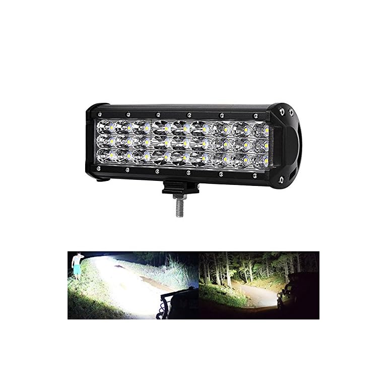 Wildlead - Lámpara de techo triple de 21 W para coche, barco, SUV, ATV